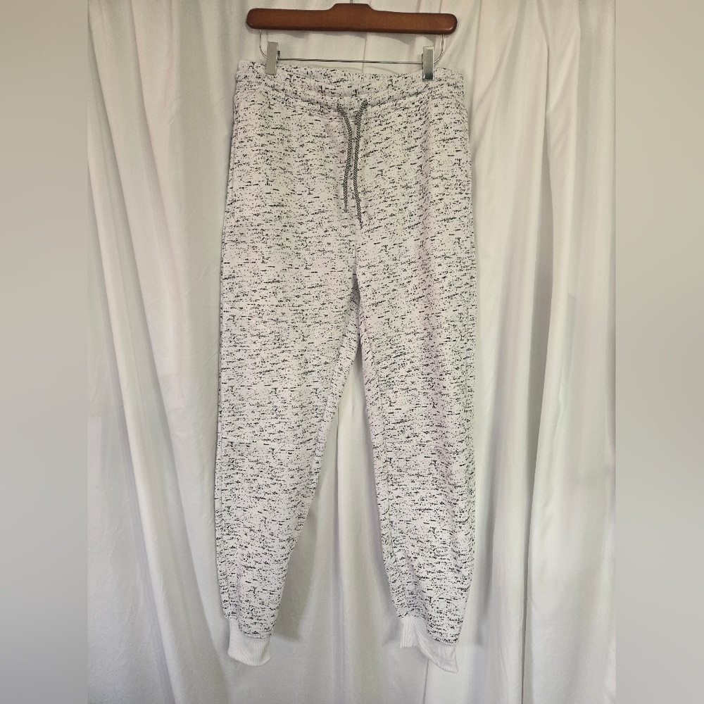 Public Supply Co. Men's Speckled Jogger Pants in White/Black Size L - Picture 3 of 8
